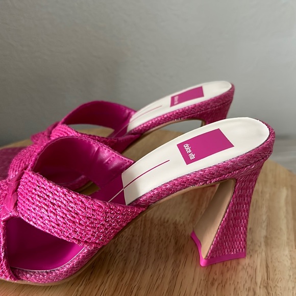 Dolce Vita Woven Heeled Mules - Nitro - Picture 6 of 8